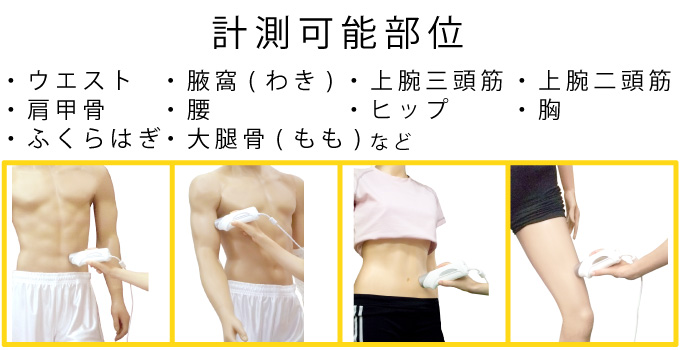 測定可能部位